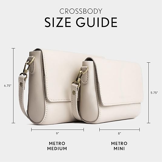 Leather Goods Metro Crossbody Bag for Women – Handmade from the Finest Full-Grain Hides