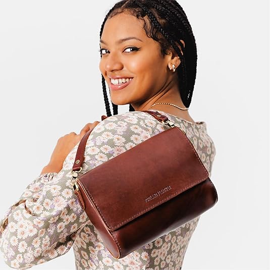 Leather Goods Metro Crossbody Bag for Women – Handmade from the Finest Full-Grain Hides