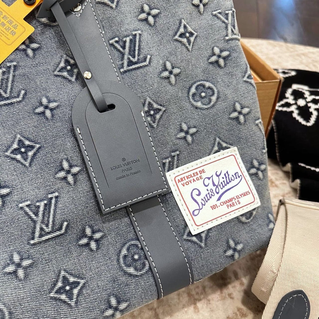 Pre Owned LV Denim Tote Bag Size 34 cm Best Quality
